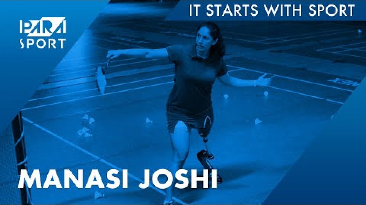 Manasi Joshi gives an interview for the It Starts With Sport Series.