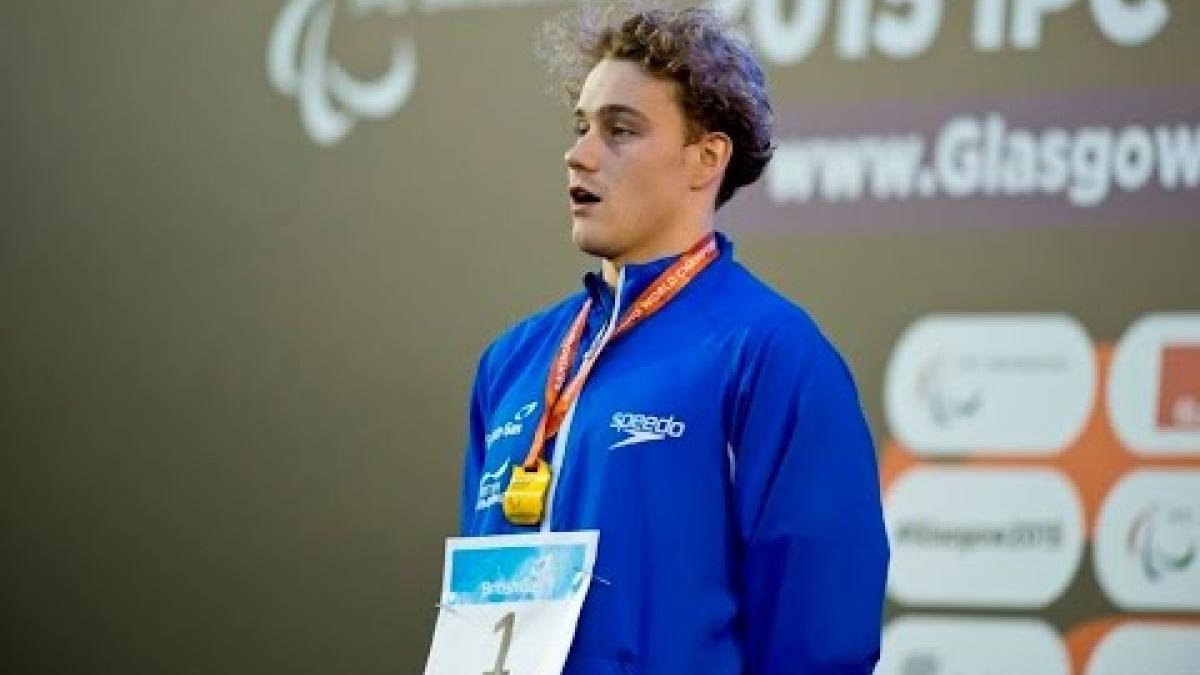 Men's 400m Freestyle S8 | Victory Ceremony | 2015 IPC Swimming World Championships Glasgow