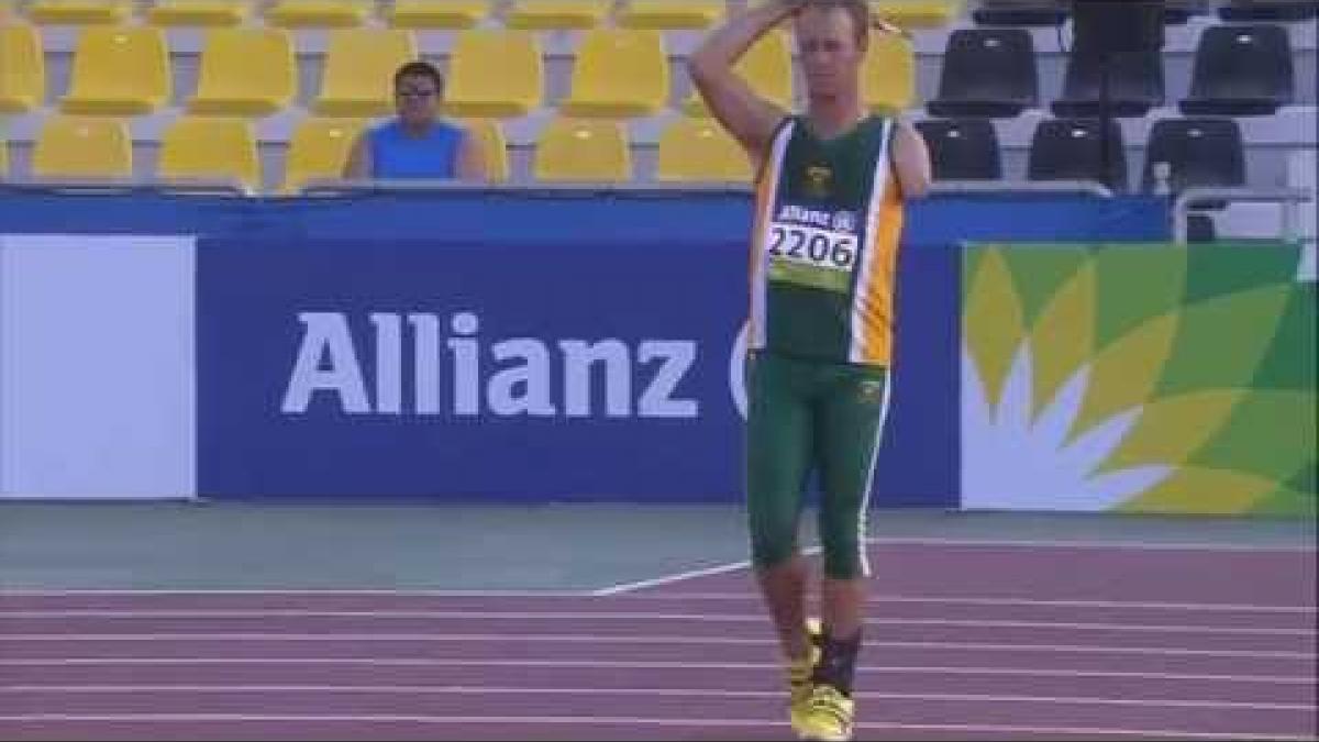 Men's javelin F46 | final |  2015 IPC Athletics World Championships Doha