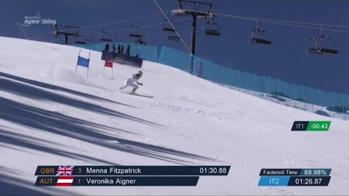 Menna Fitzpatrick | Giant Slalom Day 3 | World Para Alpine Skiing World Cup | La Molina 2019