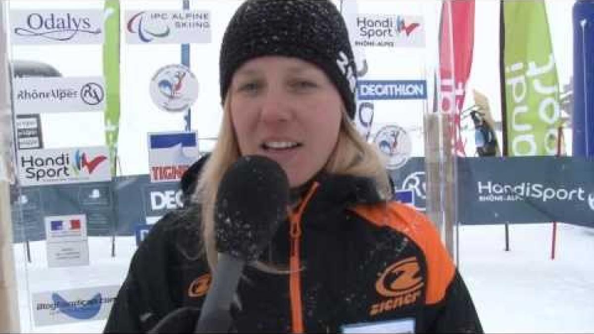 Germany's Andrea Rothfuss wins women's downhill standing at IPC Alpine Skiing World Cup in Tignes