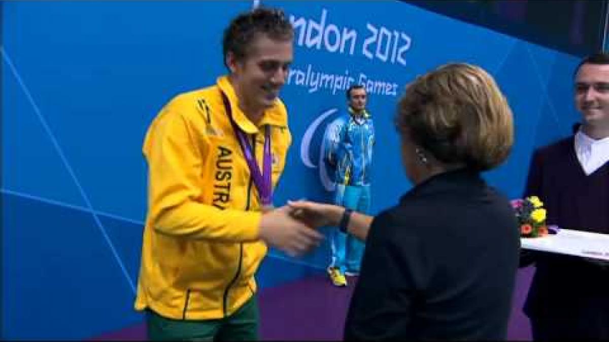 Swimming   Men's 100m Breaststroke   SB8 Victory Ceremony   2012 London Paralympic Games