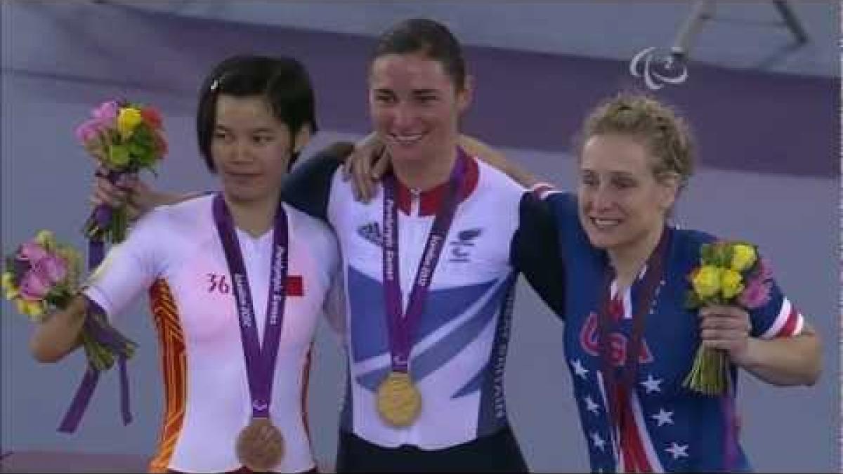 Cycling Track - Women's Individual C4-5 500m - Time Trial - Victory Ceremony - London 2012 Paralympic Games