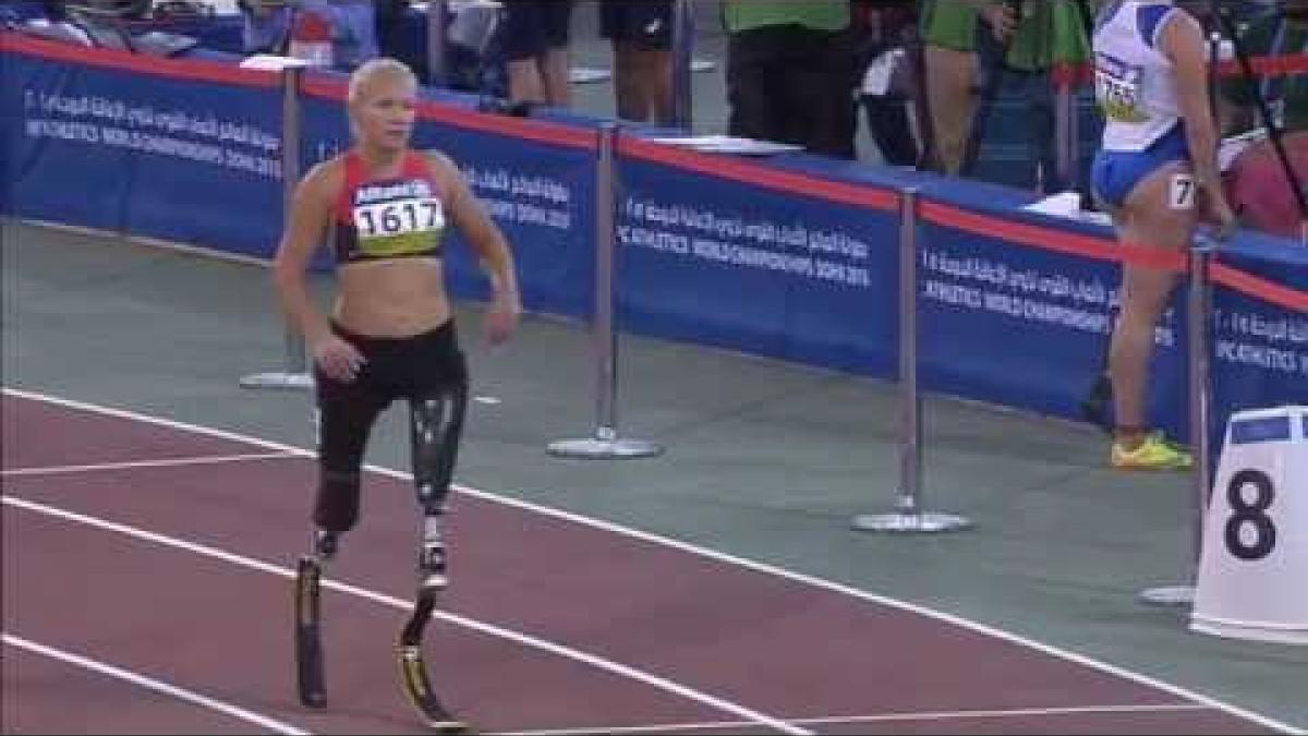 Women's 100m T42 | heat 2 |  2015 IPC Athletics World Championships Doha