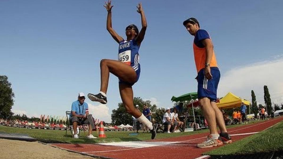 Athletics - Elvina Vidot - women's long jump T11 final  - 2013 IPC Athletics World C...