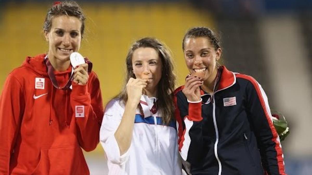 Women's 400m T44 | Victory Ceremony |  2015 IPC Athletics World Championships Doha