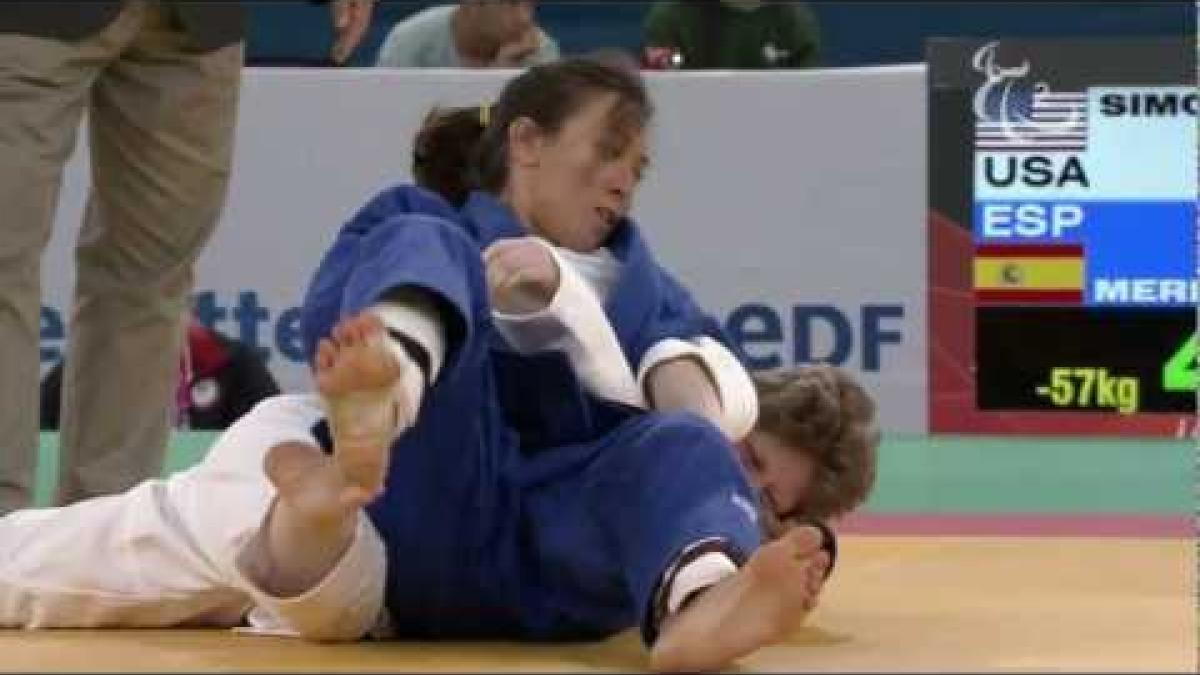 Judo - Women - 57 kg Quarterfinals - USA versus Spain - 2012 London Paralympic Games