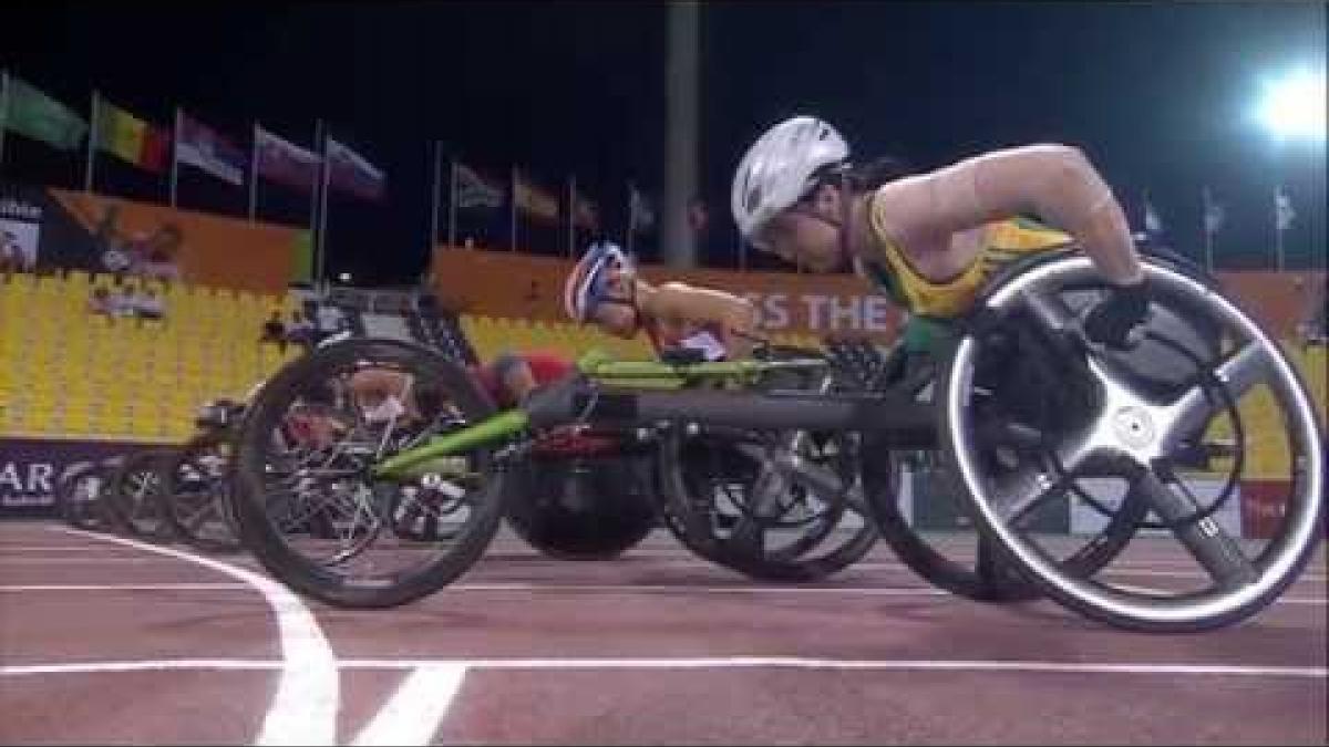 Women's 1,500m T54 | heat 2 |  2015 IPC Athletics World Championships Doha