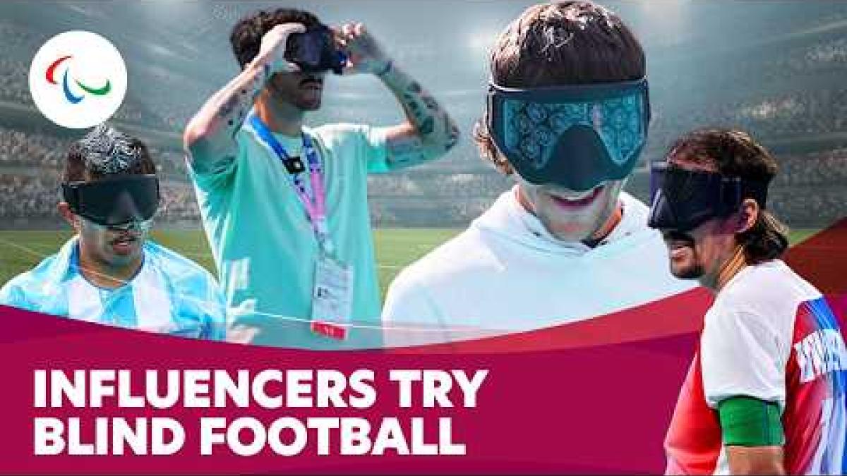 Influencers Try Blind Football For the First Time 👀⚽