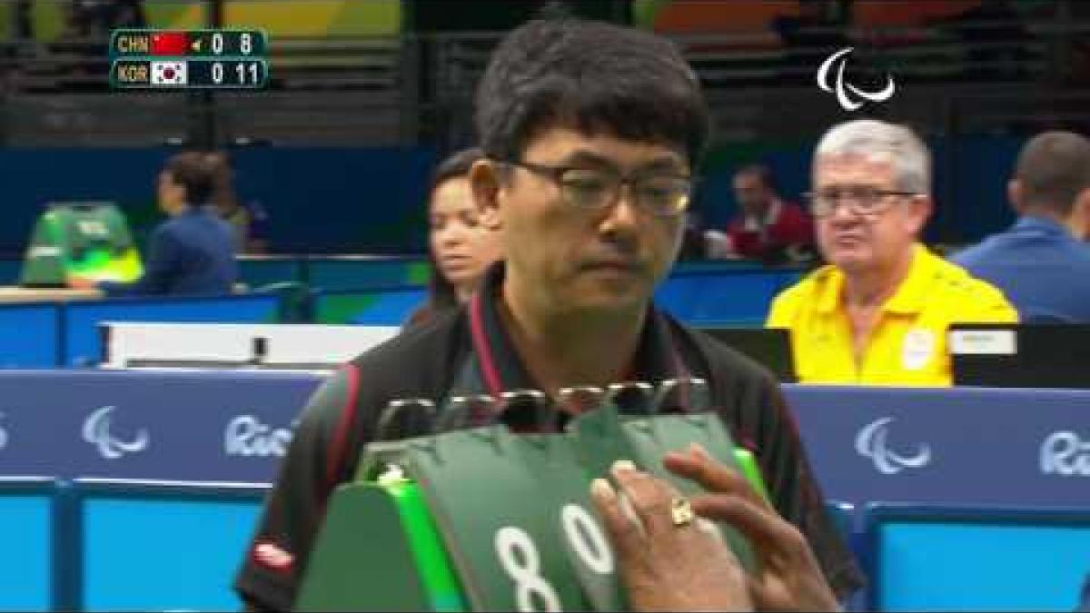 Table Tennis | KOR v CHN | Men&#039;s Singles - Qualification Class 5 | Rio 2016 Paralympic Games