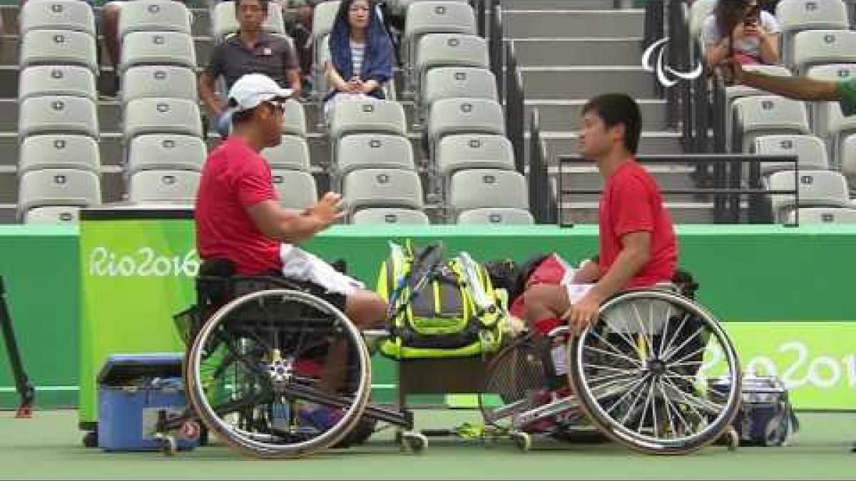 Wheelchair Tennis | Japan v Japan Men&#039;s Doubles Bronze Medal Match | Rio 2016 Paralympic Games