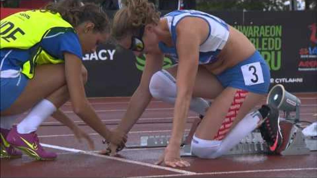 Women's 200m T11 | semi-final 2 | 2014 IPC Athletics European Championships Swansea