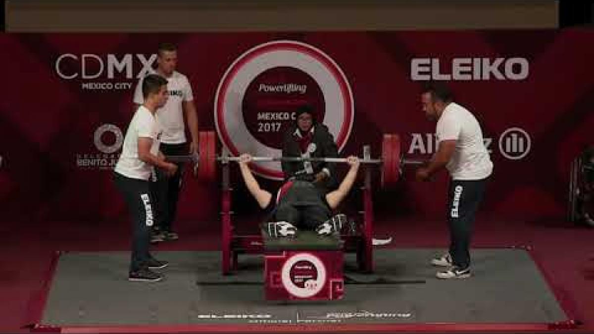 Genah Hassan (Egypt) wins Bronze | Women's Up to 86kg | Mexico City 2017 World Para Powerlifting