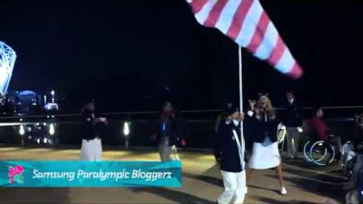 IPC Blogger - Scott Danberg receives the flag, Paralympics 2012