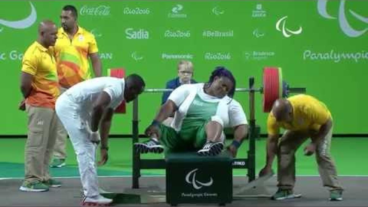 Powerlifting | ORJI Josephine wins Gold | Women’s +86kg | Rio 2016 Paralympic Games
