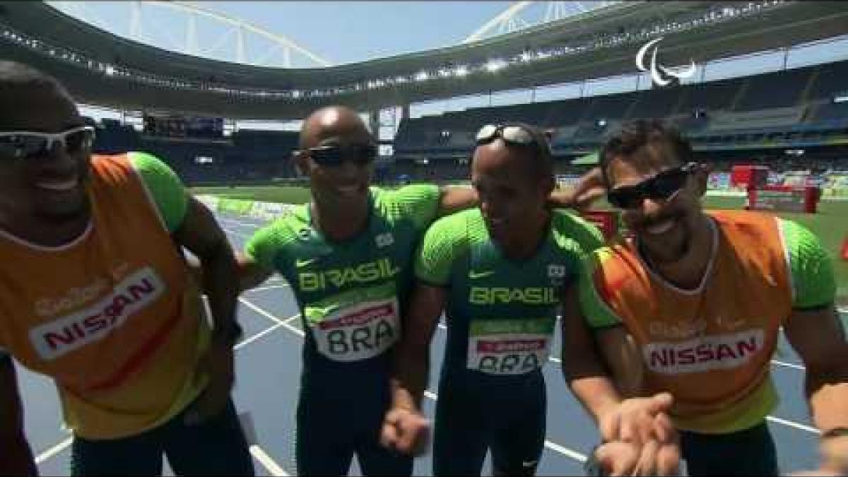 Athletics | Men's 4x100m Relay - T11-13 Final | Rio 2016 Paralympic Games