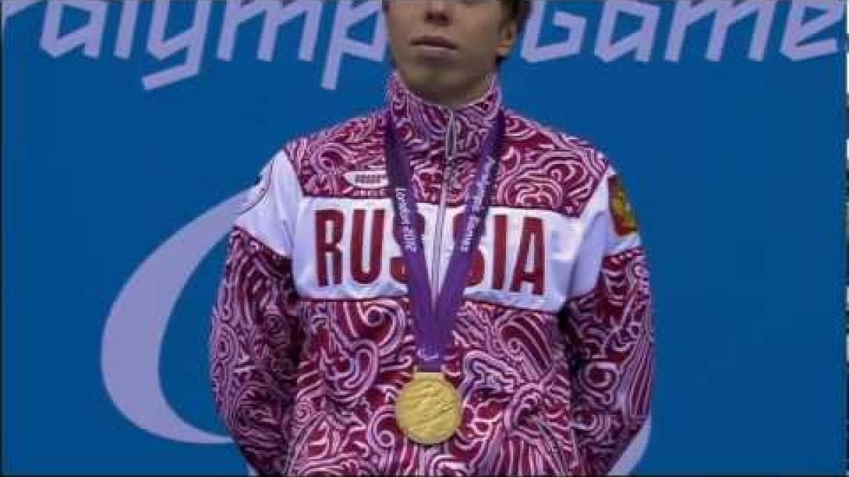 Swimming - Men's 100m Backstroke - S12 Victory Ceremony - London 2012 Paralympic Games