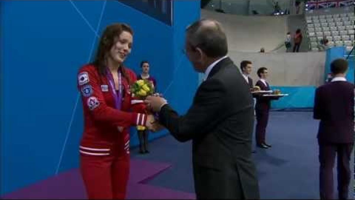 Swimming - Women's 100m Freestyle - S10 Victory Ceremony - London 2012 Paralympic Games