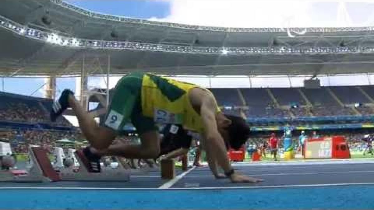 Athletics | Men's 100m - T47 Round 1 heat 1 | Rio 2016 Paralympic Games