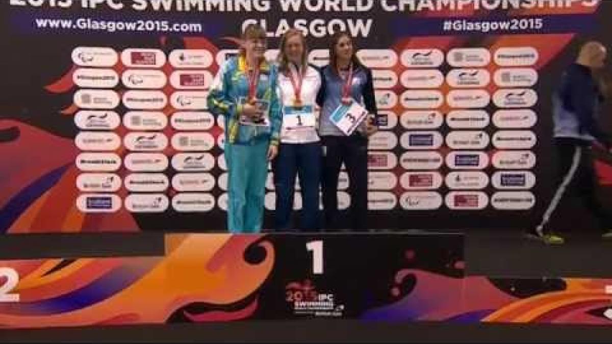Women's 100m Breaststroke SB11 | Victory Ceremony | 2015 IPC Swimming World Championships Glasgow