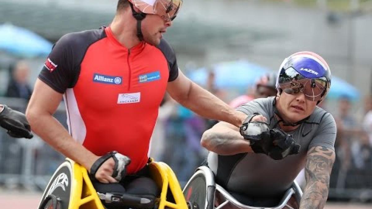 Marcel Hug beats David Weir over 1,500m T54 in Nottwil