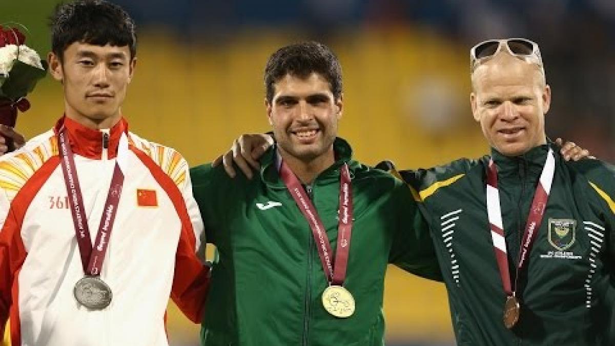 Men's 400m T12 | Victory Ceremony |  2015 IPC Athletics World Championships Doha