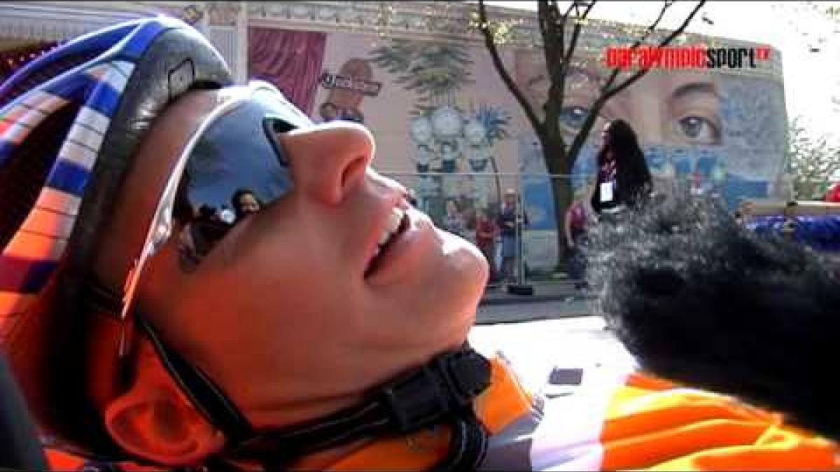 German handbiker Torben Bröer before his first Paralympic Games in Beijing