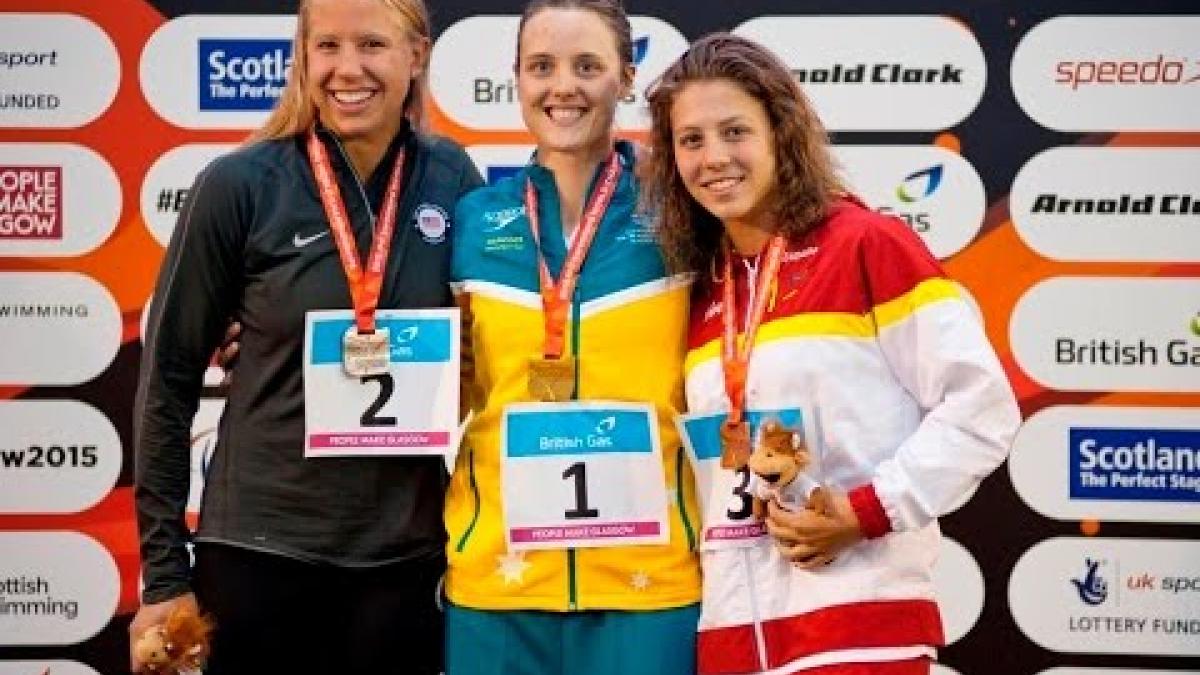 Women's 100m Freestyle S9 | Victory Ceremony | 2015 IPC Swimming World Championships Glasgow