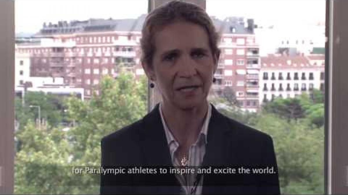 Princess Elena of Spain congratulates International Paralympic Committee on 25th anniversary