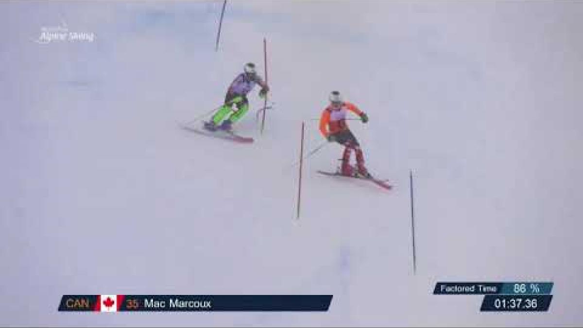 Mac Marcoux | Men's slalom Visually impaired 2 | World Para Alpine World Cup | Kuhtai
