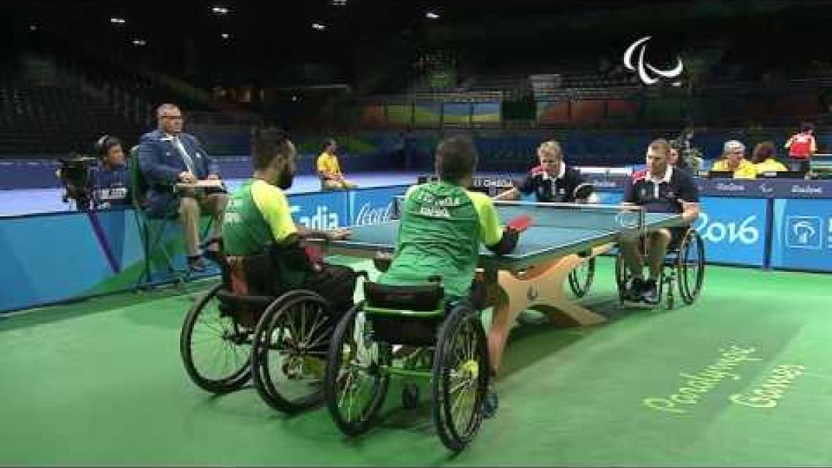 Table Tennis | FRA v BRA | Men's Team Semifinals Class 1/2 M1 | Rio 2016 Paralympic Games