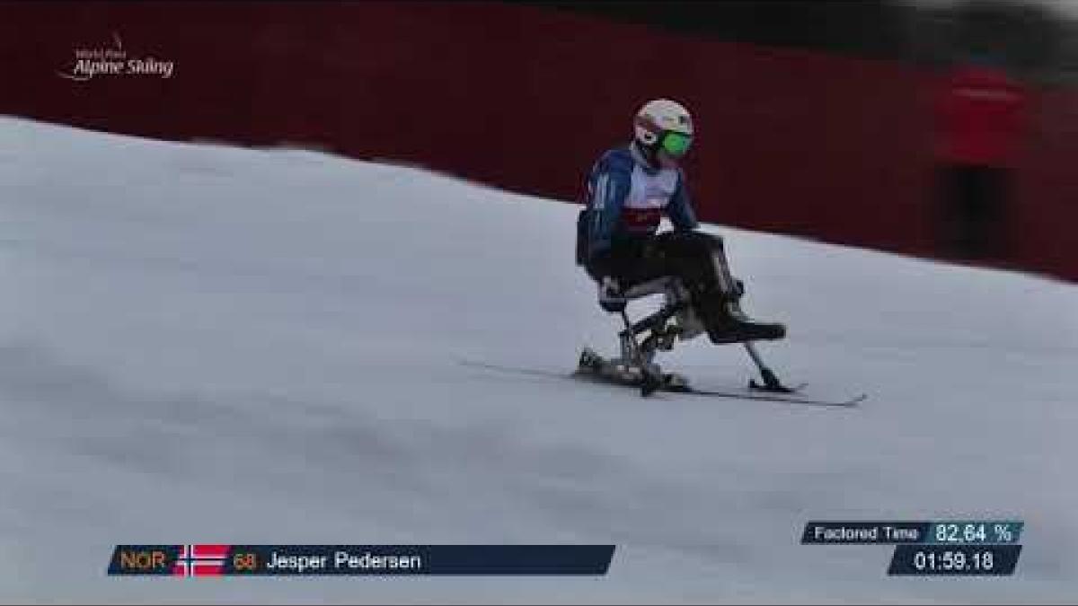 Jesper Pedersen | Men Giant Slalom Sitting 1 | World Para Alpine World Cup 2018 | Kranjska Gora
