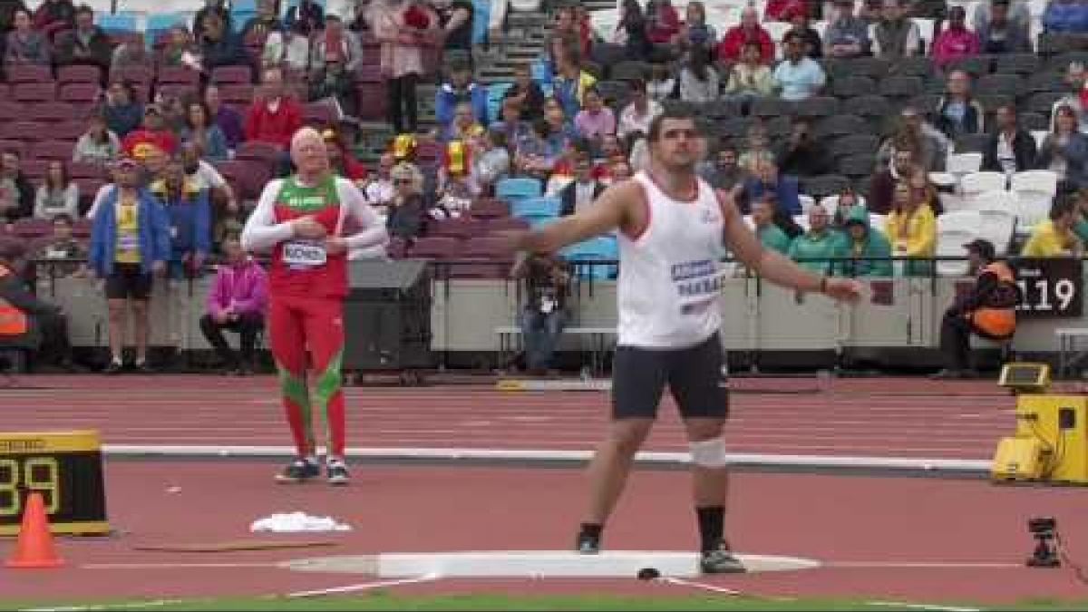 Saman Pakbaz | Gold Men's Shot Put F12 | Final | London 2017 World Para Athletics Championships