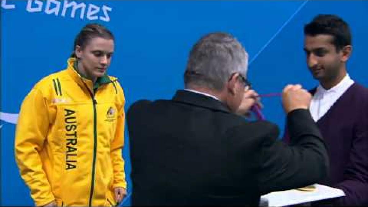 Swimming - Women's 50m Butterfly - S7 Victory Ceremony - London 2012 Paralympic Games