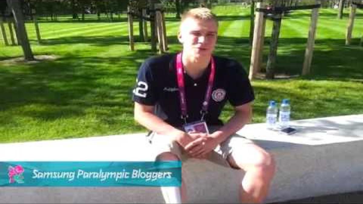 Samsung Blogger - Lasse Andersen Denmark swimmer on his first Paralympics, Paralympics 2012