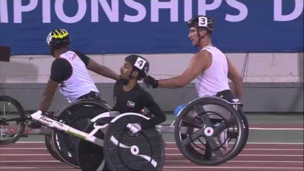 Men's 800m T34 | heat 1 |  2015 IPC Athletics World Championships Doha