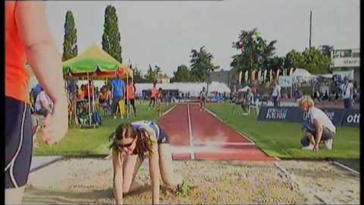 Athletics - Elisa Montonen - women's long jump T11 final  - 2013 IPC Athletics World C...