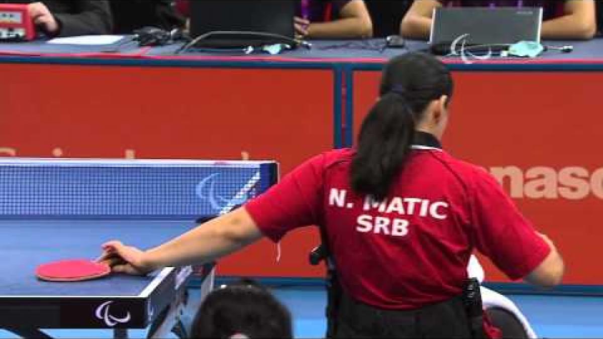 Table Tennis - CHN vs SRB - Women's Cl 4-5 Semifinal 1 M1 - London 2012 Paralympic Games.mp4