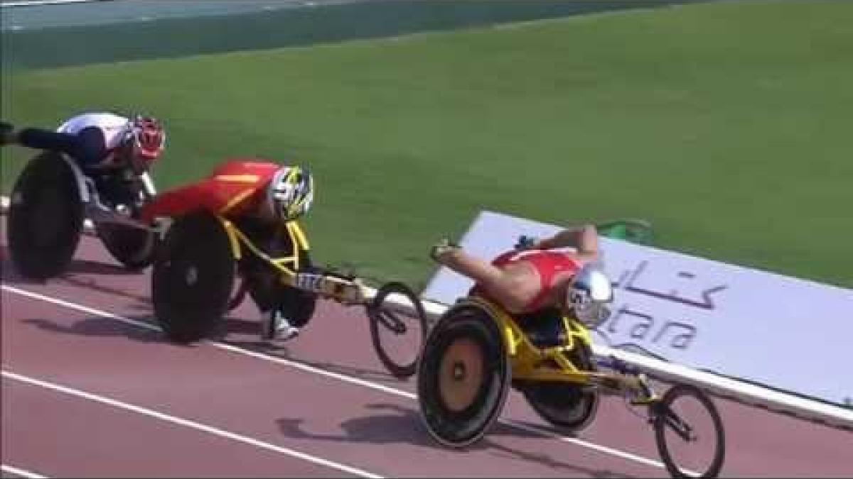 Men's 800m T54 | semi-final 2 |  2015 IPC Athletics World Championships Doha