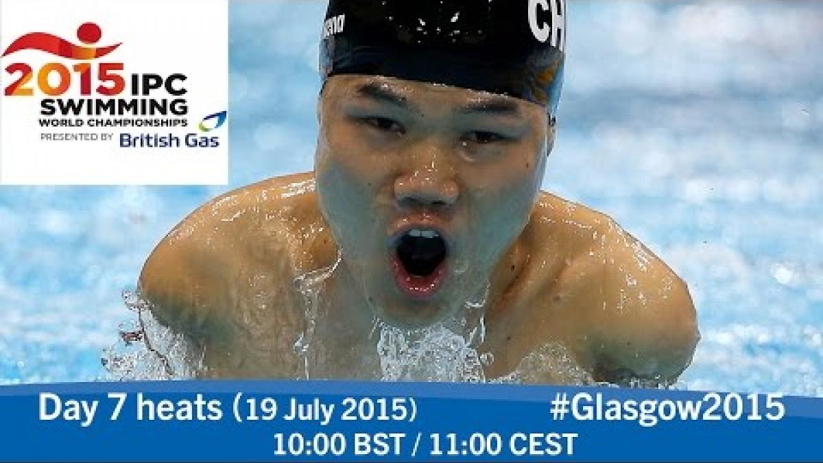 Day 7 heats | 2015 IPC Swimming World Championships, Glasgow