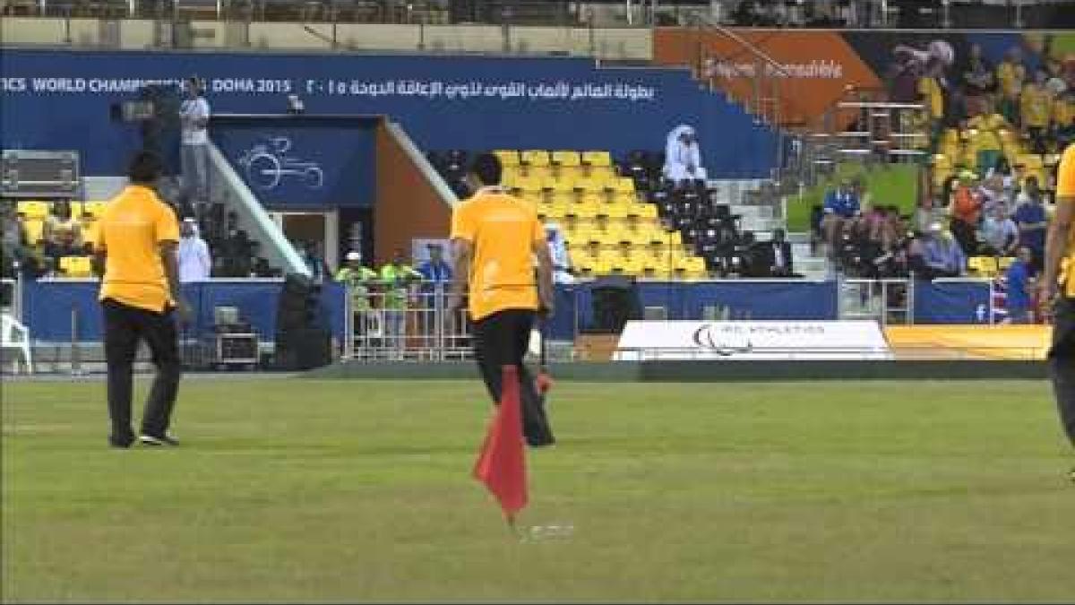 Men's discus F34 | final |  2015 IPC Athletics World Championships Doha