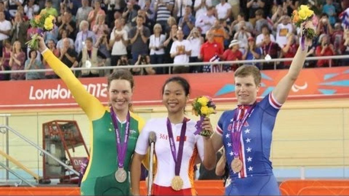 Cycling Track - Women's Individual C 1-3 Pursuit Victory Ceremony - 2012 London Paralympic Games