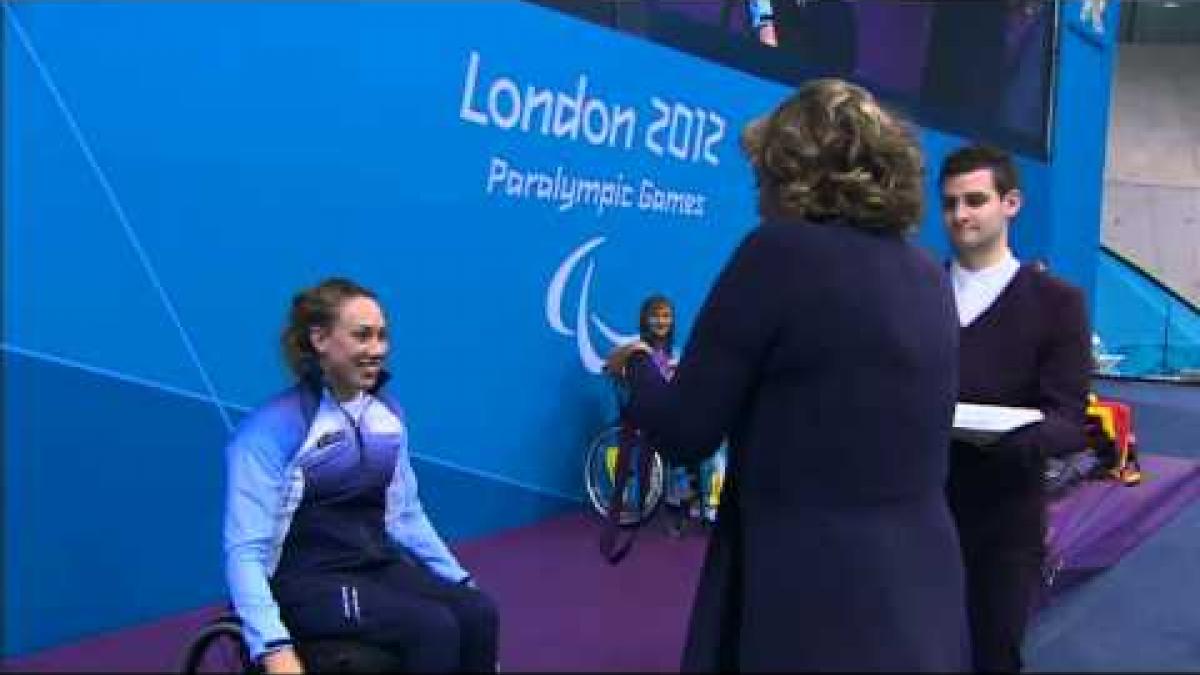 Swimming   Women's 200m Individual Medley   SM5 Victory Ceremony   2012 London Paralympic Games