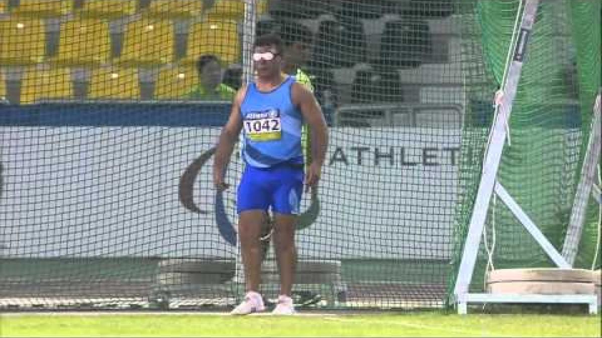 Men's discus F11 | final |  2015 IPC Athletics World Championships Doha