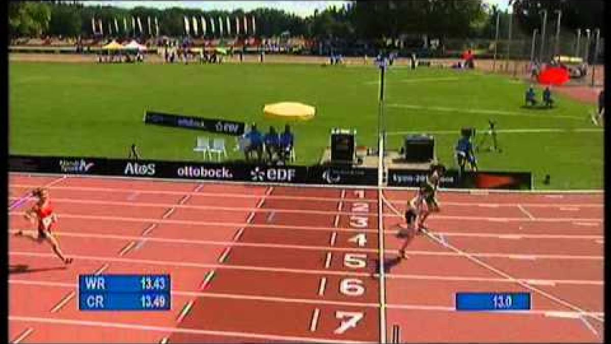 Athletics - women's 100m T38 semifinals 2 - 2013 IPC Athletics World Championships, Lyon