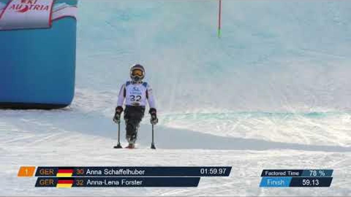 Anna-Lena Forster wins women's slalom sitting