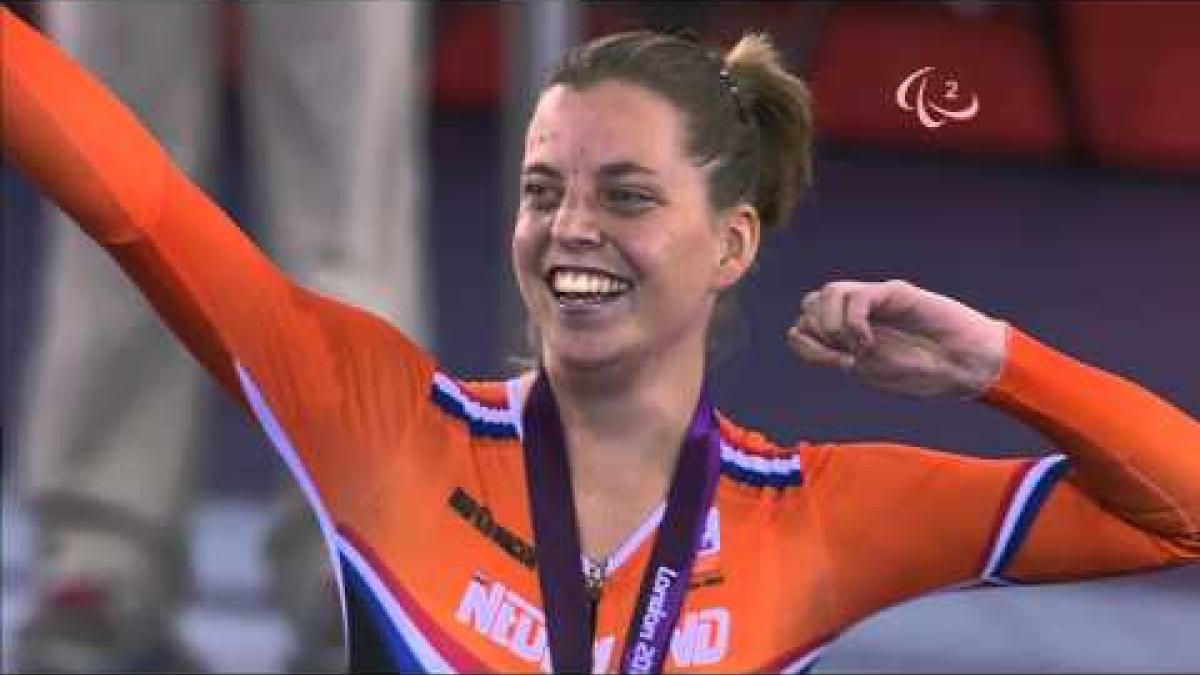 Cycling Track - Women's Individual C1-3 500m - Time Trial - Victory Ceremony - London 2012 Paralympic Games