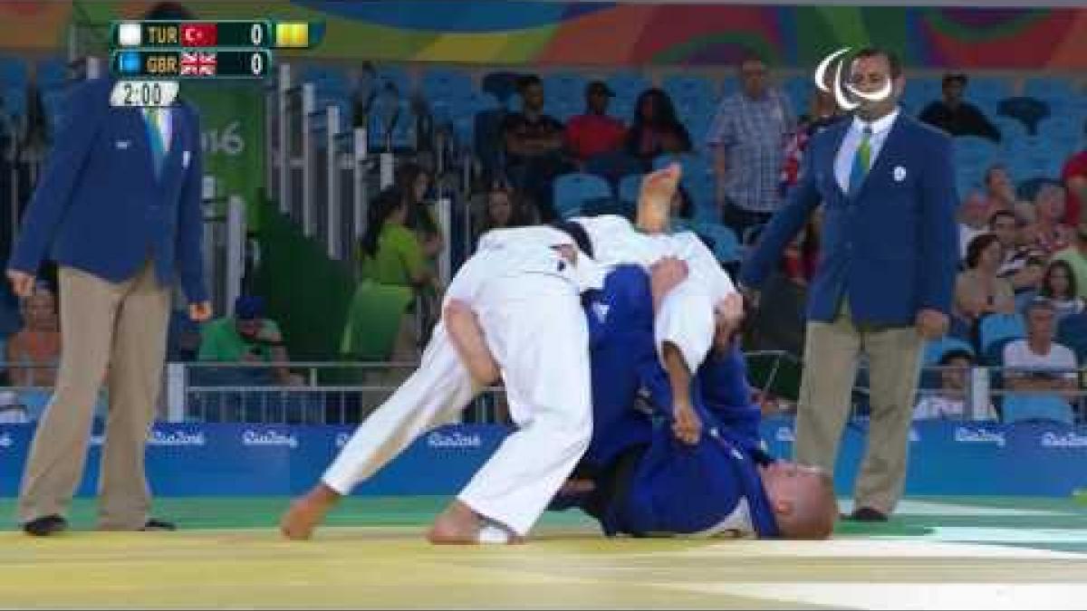 Judo | Turkey v Great Britain  | Men's -100 kg Repechage Final | Rio 2016 Paralympic Games
