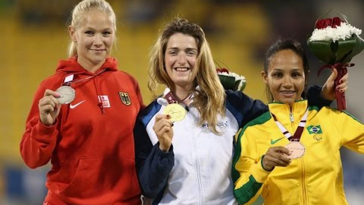 Women's 100m T42 | Victory Ceremony |  2015 IPC Athletics World Championships Doha