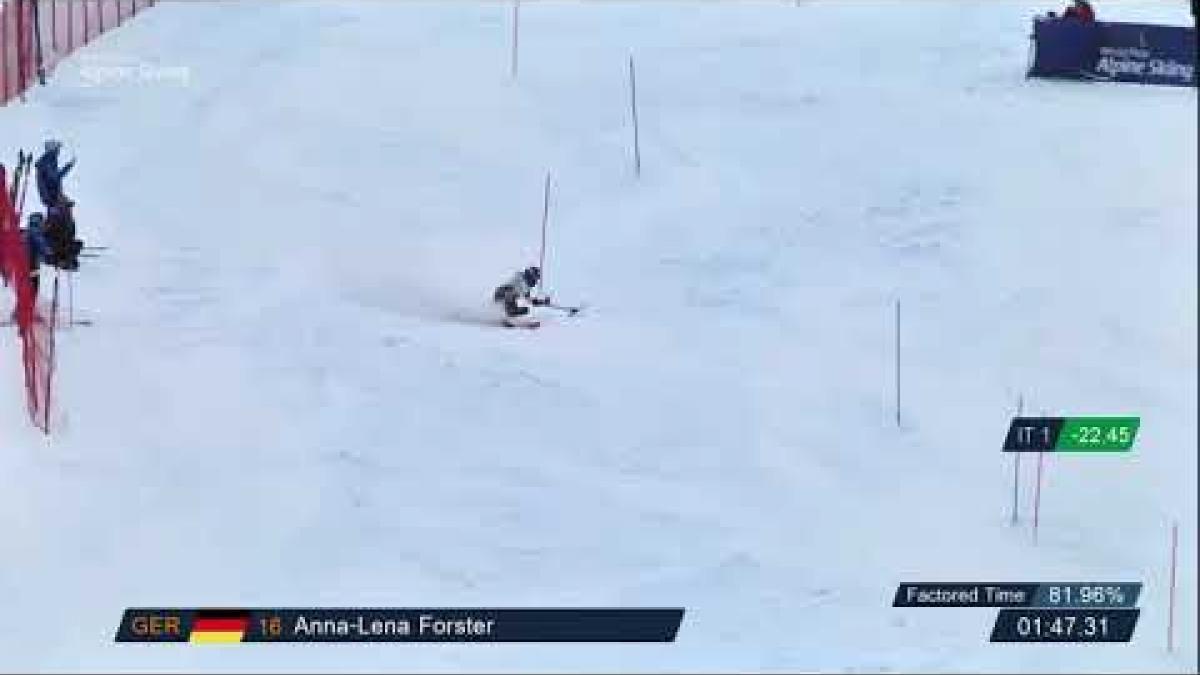 Anna-Lena Forster | Super Combined Slalom | 2019 WPAS Championships